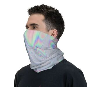 Holographic Rave Neck Gaiter/ Face Mask